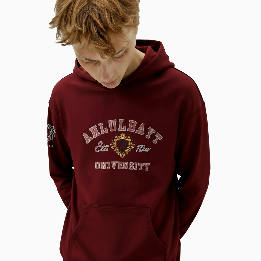 Ahlulbayt University Hoodie Model Ahlulbayt Hoodie
