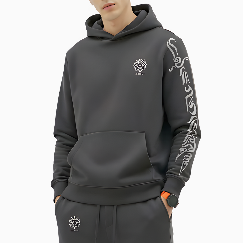 Zulfiqar Hoodie Grey Model Imam Ali Hoodie