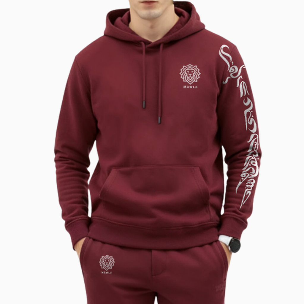 Zulfiqar Hoodie Maroon Model
